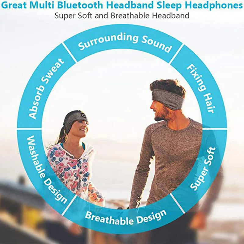 Wireless Sleeping Headphones & Sports Headband